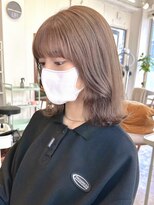 ポーチバイハニー オモテサンドウ(PORCH by HONEY omotesando)&nbsp;大人可愛い20代30代40代レイヤーボブ×ミルクティーベージュ