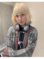 シピ バイ ブレス(shipi. by brace)&nbsp;ブロンド/ペールブルー/エンドカラー/裾カラー/デザインカラー