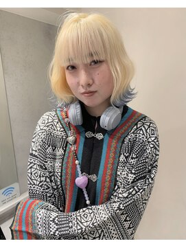 シピ バイ ブレス(shipi. by brace) ブロンド/ペールブルー/エンドカラー/裾カラー/デザインカラー