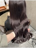 髪質改善艶カラーラベンダーピンク