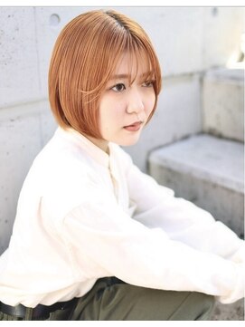 ヘアーサロン パウハナ(hair salon pauhana) ミニボブ/暖色カラー/鹿屋ボブ/ブリーチカラー/ハイトーンボブ