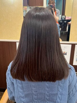 アントワープトーキョー(antwerp TOKYO) 40代50代ココアブラウンカラー酸性ストレート髪質改善縮毛矯正