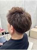 メンズショート刈り上げツーブロックメンズカット