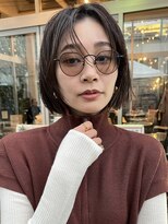 アミー 駒澤(Ammy komazawa)&nbsp;#切りっぱなしボブ #前下りボブ #透明感カラー #白髪染め