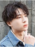 ダークアッシュ/韓国マッシュ/ニュアンスパーマ[池袋駅/men's]