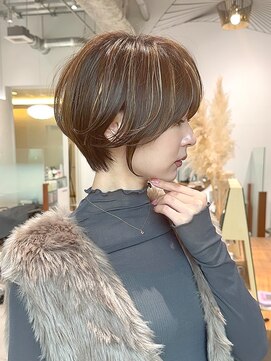 ローウェ 青山 表参道(Louwe) ショート/ハイライト/髪質改善/レイヤー._.