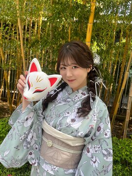 フェリーチェ(Felice) 浴衣ヘア ツインテール 編みおろし 編みおろしツイン 浴衣