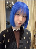 ブリーチ/イメチェン/ホワイトブロンド/外ハネボブ/美髪