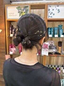 プランタンアヴェダ(printemps AVEDA) 金箔エレガントシニヨン