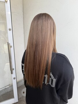 ジュエ ヘアー デザイン(Jue hair design) ハニーミルクティー/ロング/ブリーチ&ダブルカラー/10代/20代