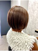 柔らか質感の大人ショートボブ