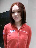 ヘアー アイス ルーチェ(HAIR ICI LUCE) ミディアムレイヤー/レイヤー/バーガンディ/太田