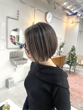 ヘアー アイス カンナ(HAIR ICI Canna) 大人女子におすすめ/ミニボブ/束感カット/大人ボブ