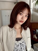 ガーランドギンザ(Garland Ginza) レイヤーボブ 顔まわりレイヤー ココアブラウン