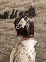 カペリ デ アーテ(Capelli di arte)&nbsp;卒業袴/着物ヘア/ボブヘアアレンジ/袴/袴着付/ショート