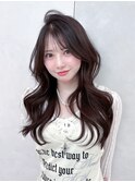 結べるレイヤーカット/ラテグレージュ/韓国巻き/前髪カット