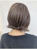 シークレットハイライト/外ハネボブ/白髪カバー/30代/40代/ボブ