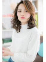 ミック ヘアアンドビューティー 大山店(miq Hair&Beauty) イヤリングカラー★アシンメトリーレイヤーミディc1