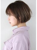 手入れ簡単　丸み　小顔　ボブ　ミニボブ　伸ばしかけボブ　青山