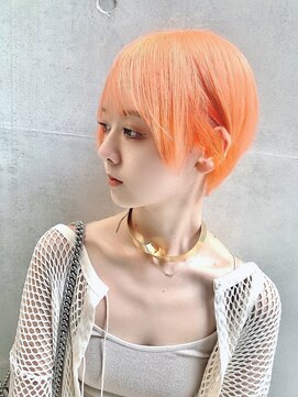 ディア(.eer) 【.eer/ディア】夏オレンジ×クールショート×インナーカラー