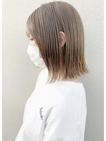 モリオ フロム ロンドン サッポロファクトリー店(morio FROM LONDON)&nbsp;札幌ボブ　ハイトーンベージュ外ハネボブ　ダブルカラー