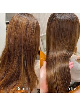 エクラートリアン 藤沢店(ECLART Lien) ハイライト履歴の縮毛矯正[藤沢/髪質改善]