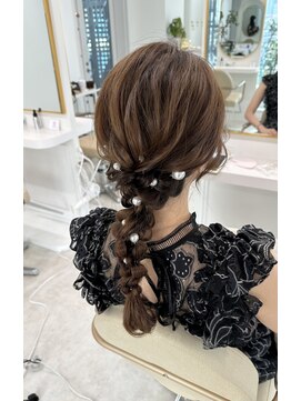 レミエ ダイカンヤマ(lemiie) 編み下ろし★もこもこアレンジ★ヘアセット★結婚式ヘア