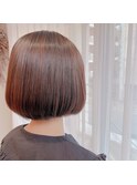ミニボブ タッセルカット 丸みボブ ワンカール 20代・30代