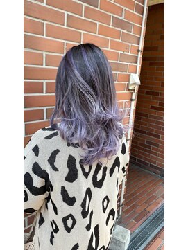 ユートピア(U topia) バレイヤージュ/ハイライト/パープルカラー