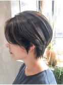 【前髪長め】のコンパクトショート/横浜髪質改善