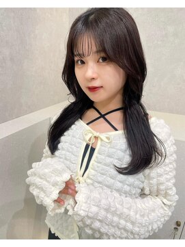 エジョン 八幡山店(Aejon) シースルーバング ヘアアレンジ 大人ガーリー