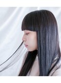 黒髪ロング　ストレート/白髪染め/ヘッドスパ/リタッチ