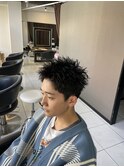 スパイキーショート　ザグザグショート　海老名メンズカット