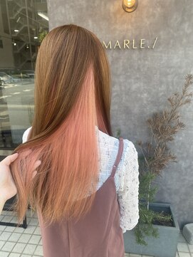 マーレ(MARLE./) ペールピンクインナーカラー