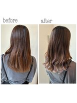 リーフ ヘア 上田美容研究所(Lief hair)&nbsp;シ－ルエクステインナカラー