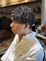 エクファフォーメン(EX-FA FOR MEN)&nbsp;ベリーショート/ダークアッシュ/ニュアンスパーマ/韓国マッシュ