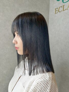 クラヴィア エクラート 梅田店(CLAVIA.ECLART) 透明感抜群◎ブリーチなし_ブルーブラック/ネビージュ[梅田]