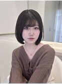 ボブ/ミニボブ/似合わせカット/透明感カラー/千葉