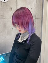 インク 渋谷(INK.)&nbsp;シャギーウルフ ツートーンカラー