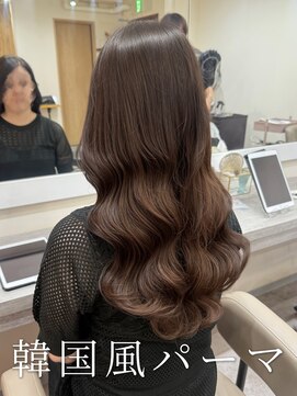 アミー 銀座(Ammy) 韓国ヘア/コテ巻き風パーマ/韓国風パーマ/レイヤーカット
