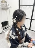 サイド編みおろし