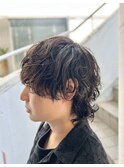 ウルフスパイラル。  20代/30代/大学生/ パーマ