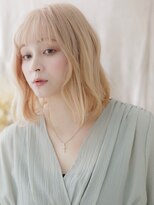 カバーヘア ブリス 志木南口駅前店(COVER HAIR bliss)&nbsp;ハイトーンカラーくせ毛風ニュアンスパーマa志木10代20代30代