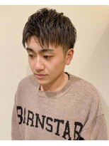 クリック(Click)&nbsp;MEN’S HAIR/ブルーブラック/フェザーパーマ/北九州/小倉