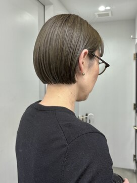 ヘアー アイス 御器所本店(HAIR ICI) 20代30代40代大人可愛いオリーブカラー髪質改善トリートメント