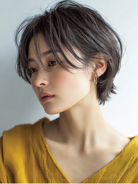 ハーツ(Heart's) 白髪ぼかしハイライト大人ショートボブ