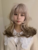 イェッカ パビル(YECCA pabil)&nbsp;ブラウンの裾カラー