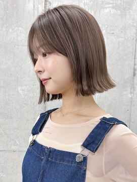 ガーデン 渋谷(GARDEN) ボブ ミニボブ 顔周り 小顔 前髪 ベージュ 髪質改善