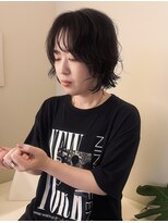 ディスモーメント(this moment)&nbsp;ボブパーマ×アッシュブラウン