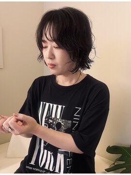 ディスモーメント(this moment) ボブパーマ×アッシュブラウン